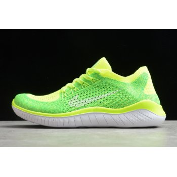 2020 WMNS Nike Free RN Flyknit 2018 Fluorescent Green 942839-300 Shoes